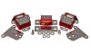 Energy Suspension 69-71 Camaro / 70-73 Monte Carlo Red Motor and Transmission Mounts; Chrome Finish - 3.1134R