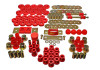 Energy Suspension 55-57 Chevrolet Belair/El Camino/Impala Red Hyper-Flex Master Bushing Set - 3.18121R