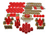 Energy Suspension 55-57 Chevrolet Belair/El Camino/Impala Red Hyper-Flex Master Bushing Set - 3.18121R