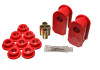 Energy Suspension Ford F100/150/250 Red Fr & Rr A Style 1in Dia Sway Bar 3-1/2in Tall Bushing Sets - 4.5127R