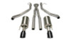 Corsa 05-06 Pontiac GTO 6L V8 2.5in Sport Cat-Back Exhaust + XPipe w/Dual Exit Single 4in BlackTips - 14189BLK