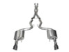 Corsa Xtreme Catback Exhaust w. Dual Gunmetal Tips - 15-17 Mustang GT