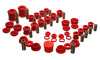 Energy Suspension 95-99 Mitsubishi Eclipse FWD/AWD Red Hyper-flex Master Bushing Set - 5.18107R