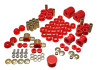 Energy Suspension 91-94 Nissan Sentra/NX1600/2000 Red Hyper-Flex Master Bushing Set - 7.18104R