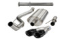 Corsa 2011-2014 Ford F-150 Raptor 6.2L V8 145in Wheelbase Black Xtreme Cat-Back Exhaust - 14760BLK