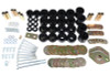 Energy Suspension 91-97 Toyota Land Cruiser FJ80 Body Mount Set w/ Hardware - Black - 8.4113G