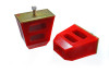 Energy Suspension Universal 4.5in Tall x 4.5in Long x 2.5in Wide Red Bump Stops (2 per set) - 9.9104R