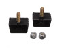 Energy Suspension Univ Blk 7/8in H x 1-7/8in L x 1-3/8in W Low Profile Rectangular Bump Stops (2 ea) - 9.9118G