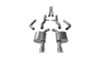 Corsa Xtreme Catback Exhaust w. Polished Tips - Reuse OE Valves - 15-23 Charger Hellcat / Redeye