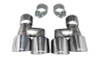 Corsa 18-23 4.0in Twin Tip Polished Pro-Series Tip Kit Fits No-Valve Mustang Exhaust Clamps Inc - 21038