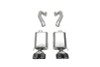 Corsa - Xtreme 3" Exhaust System w. Quad 4.5" Black Tips - C6 Corvette Z06/ZR1