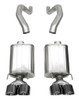 Corsa - Xtreme 3" Exhaust System w. Quad 4.5" Black Tips - C6 Corvette Z06/ZR1