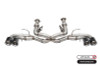 Corsa 2020-2024 Chevrolet Corvette C8 RWD 3in Track Cat-Back Delete Exhaust w/4.5in CF PolishedTips - 21104CF