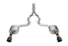Corsa Xtreme Catback Exhaust / Slash Cut Black PVD Tips / NO Valves - 2024+ S650 Mustang GT