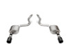 Corsa Sport Axleback Exhaust / Straight Cut Black PVD Tips / NO Valves - 2024+ S650 Mustang GT