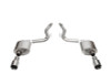 Corsa Touring Axleback Exhaust / Straight Cut Polished Tips / NO Valves - 2024+ S650 Mustang GT