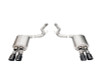 Corsa Sport Valved Axleback Exhaust / Slash Cut Black PVD Tips - 2024+ S650 Mustang GT