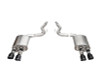 Corsa Sport Valved Axleback Exhaust / Slash Cut Black PVD Tips - 2024+ S650 Mustang Dark Horse
