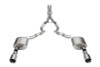 Corsa 24 Ford Mustang GT Conv. Xtreme Cat-Back Ex. Sys. 3.0in Dual Rear Ex w/4.5in StraightCut Tips - 21271
