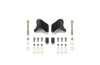 Fabtech 07-18 Jeep JK 4WD Front Lower Shock Mount Relocation Brackets - FTS24141