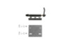 Fabtech 20-21 Jeep Gladiator 4WD Cargo Rack Bike Mount Kit - FTS24263