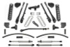 Fabtech 17-21 Ford F250/F350 4WD Diesel 8in 4Link Sys w/Coils & Dl Resi Shks - K2298DL