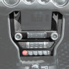 EOS Center Console Carbon Fiber Cover - 15-23 Ford Mustang S550 (VENT-1107-BKCF)