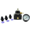 Fuelab 535 EFI Adjustable Mini FPR 25-90 PSI (2) -6AN In (1) -6AN Return (3) -6AN ORB w/Gauge Kit - 53501-1K