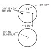 Firestone Ride-Rite Replacement Air Helper Spring Rear 267CZ 1.5 (W217607703) - 7703
