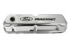 Ford Racing Logo Stamped Steel Valve Covers - Chrome - 302-071