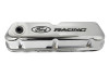 Ford Racing Logo Stamped Steel Valve Covers - Chrome - 302-071