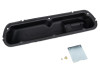Ford Racing  Logo Stamped Steel Black Satin Valve Covers Black Crinkle - 302-072