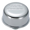 Ford Racing Logo Push-In Type Air Breather Cap - Chrome - 302-215