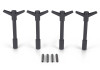Ford Racing Black Crinkle Finish Valve Cover Hold Down Wing Nuts - 302-326