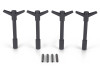 Ford Racing Black Crinkle Finish Valve Cover Hold Down Wing Nuts - 302-326