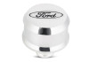 Ford Racing Slant Edge Breather - Chrome - 302-439