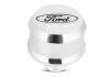 Ford Racing Slant Edge Breather - Chrome - 302-439