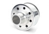 Ford Racing Slant Edge Breather - Chrome - 302-439