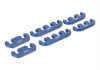 Ford Racing Wire Dividers 4 to 3 to 2 - Blue w/ White Ford Logo - 302-637