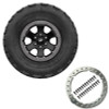 Ford Racing 2021 Bronco 17x8.0 Beadlock Carbonized Gray Badlands Wheel Kit - M-1007-DC17B