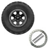 Ford Racing 2021 Bronco 17x8.0 Beadlock Carbonized Gray Badlands Wheel Kit - M-1007-DC17B