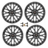 Ford Racing 15-16 Mustang GT 19X9 and 19X9.5 Wheel Set with TPMS Kit - Matte Black - M-1007K-M19XB