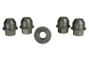 Ford Racing 05-14 Mustang 1/2in -20 Thread Cone Seat Open Lug Nut Kit (5 Lug Nuts) - M-1012-H