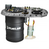Fuelab Quick Service Surge Tank w/Bosch Lift Pump & Dual 500LPH Brushed Pumps w/Controller -Titanium - 62712-3