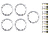 Ford Racing 2021+ Bronco Beadlock Trim Ring Kit - Gray - M-1021K-BLG