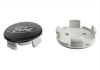 Ford Racing Car Black and Chrome Wheel Cap - M-1096K-BCC