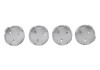 Ford Racing Ford Car Black & Chrome Wheel Center Cap Kit - Satin - M-1096K-BCS