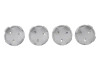 Ford Racing Ford Car Black & Chrome Wheel Center Cap Kit - Satin - M-1096K-BCS
