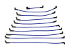 Ford Racing 9mm Spark Plug Wire Sets - Blue - M-12259-C301