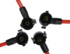Ford Racing 9mm Spark Plug Wire Sets - Red - M-12259-R464